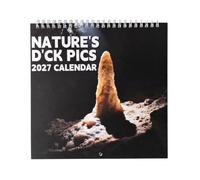 Funny 2027 Wall Calendar | Paper Nature Prank Monthly Planner | Wall Decor Planner | for Easy Organizing Study School Task Home Office Cleaning Exercise Workout Vacation Party Birthday 2027