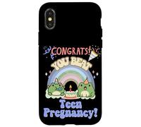Funny 20th Birthday Felicitaciones You Beat Teen Embarazo Rana Carcasa para iPhone X/XS