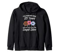 Funny 25 Years Work Anniversary Veinticinco años Empleado Sudadera con Capucha