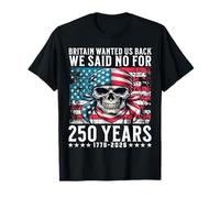 Funny 250 Years American 1776 2026 250th 250 Anniversary USA Camiseta