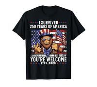 Funny 250 Years American 1776 2026 250th 250 Anniversary USA Camiseta
