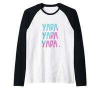 Funny 3 Yada Multicolor Azul Pastel | Rosa Camiseta Manga Raglan