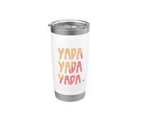 Funny 3 Yada Multicolor Naranja|Salmón Vaso térmico de acero inoxidable de doble pared