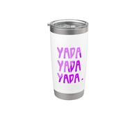 Funny 3 Yada Multicolor Púrpura Vaso térmico de acero inoxidable de doble pared