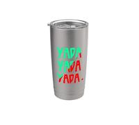 Funny 3 Yada Multicolor Verde Aqua|Rojo Vaso térmico de acero inoxidable de doble pared