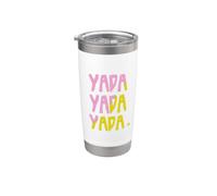 Funny 3 Yada Multicolores Rosa|Amarillo Vaso térmico de acero inoxidable de doble pared