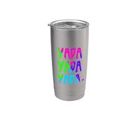 Funny 3 Yadas 4 Colores Fucsia|Cielo Azul|Púrpura Vaso térmico de acero inoxidable de doble pared