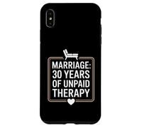 Funny 30 Years of Marriage Therapy Humor Wedding Anniversary Carcasa para iPhone XS Max