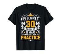 Funny 30th Birthday La Vida Comienza a los 30 años Camiseta