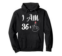 Funny 37th Birthday Gift - I'm 36 + 1 Manojo de Dedo Medio Sudadera con Capucha