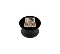 Funny 40th Birthday Skeleton Tarot Card Retro Gothic Graphic PopSockets PopGrip Adhesivo