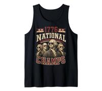 Funny 4th of July 1776 National Champs Founding Fathers Camiseta sin Mangas