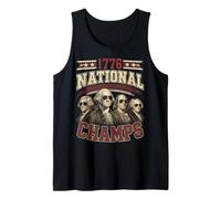 Funny 4th of July 1776 National Champs Founding Fathers Camiseta sin Mangas