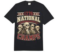 Funny 4th of July 1776 National Champs Founding Fathers Comfort Colors Adult Heavyweight T-Shirt