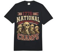Funny 4th of July 1776 National Champs Founding Fathers Comfort Colors Adult Heavyweight T-Shirt