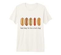 Funny 4th of July Bad Day To Be A Hot Dog BBQ Cookout Camiseta Premium