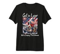 Funny 4th of July Get in Loser We're Crossing The Delaware Camiseta Premium