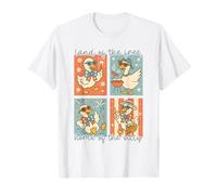 Funny 4th of July Goose Retro Independence Day Firequacker Camiseta