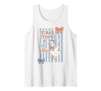 Funny 4th of July Goose Retro Independence Day Firequacker Camiseta sin Mangas
