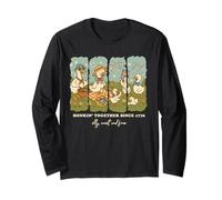 Funny 4th of July Goose Retro Independence Day Firequacker Manga Larga