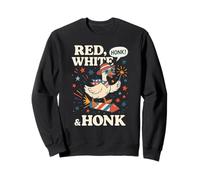 Funny 4th of July Goose Retro Independence Day Firequacker Sudadera