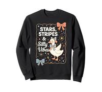 Funny 4th of July Goose Retro Independence Day Firequacker Sudadera