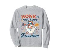 Funny 4th of July Goose Retro Independence Day Firequacker Sudadera