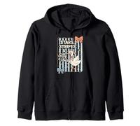 Funny 4th of July Goose Retro Independence Day Firequacker Sudadera con Capucha