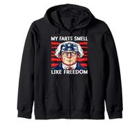 Funny 4th of July My Farts Smell Like Freedom Sudadera con Capucha