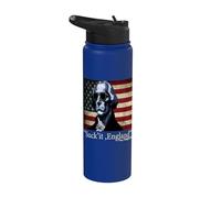 Funny 4th Of July Suck it England George Washington 1776 Stainless Steel Insulated Water Bottle
