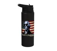 Funny 4th Of July Suck it England George Washington 1776 Stainless Steel Insulated Water Bottle