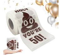 Funny 50th Birthday Decorations for Women Men,Gag Toilet Paper Roll 50th Birthday Gift,You're 50 Printed Loo Roll Novelty Toilet Paper Rolls for Bathroom Decorations 50th Birthday Party Decor
