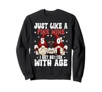 Funny 50th Wine Birthday Gnomes For Women & Men 50 Years Old Sudadera