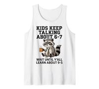 Funny 6-7 Meme Brainrot Adulting 9-5 Parents Teachers Camiseta sin Mangas