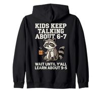Funny 6-7 Meme Brainrot Adulting 9-5 Parents Teachers Sudadera con Capucha