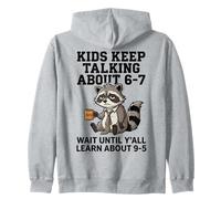 Funny 6-7 Meme Brainrot Adulting 9-5 Parents Teachers Sudadera con Capucha