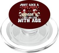 Funny 60th Wine Birthday Gnomes For Women & Men 60 Years Old PopSockets PopGrip para MagSafe