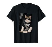 Funny 67 Cat Sunglasses Six Seven 6 7 Cat Meme Gen Alpha Camiseta