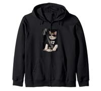 Funny 67 Cat Sunglasses Six Seven 6 7 Cat Meme Gen Alpha Sudadera con Capucha