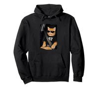 Funny 67 Cat Sunglasses Six Seven 6 7 Cat Meme Gen Alpha Sudadera con Capucha