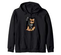 Funny 67 Cat Sunglasses Six Seven 6 7 Cat Meme Gen Alpha Sudadera con Capucha