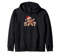 Funny 67 Gingerbread Six Seven Ice Cream Drip Christmas Meme Sudadera con Capucha