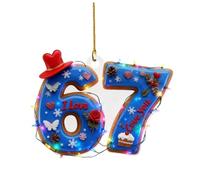 Funny 67 Ornament 2026, Six Seven Slang Valentine's Day Ornaments, 2D Acrylic 6-7 Hanging Decorations for Home Party, 6 7 Meme Gifts