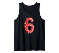 Funny 67 Six Seven Matching Christmas Candy Cane Lights Camiseta sin Mangas