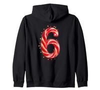 Funny 67 Six Seven Matching Christmas Candy Cane Lights Sudadera con Capucha