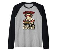 Funny 6th Grade no Estaba en el folleto Middle Raccoon School Camiseta Manga Raglan