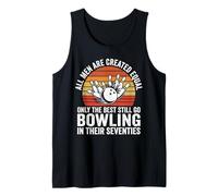Funny 70th Birthday Dad Día del Padre Bowling Hombres Camiseta sin Mangas