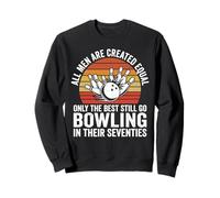 Funny 70th Birthday Dad Día del Padre Bowling Hombres Sudadera