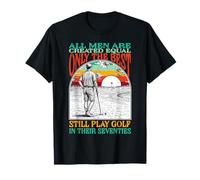 Funny 70th Birthday Golf Dad Play Seventies Golfer Golfing Camiseta