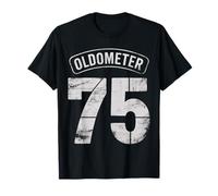 Funny 75th Birthday Oldometer Odómetro 75 años Old Joke Camiseta